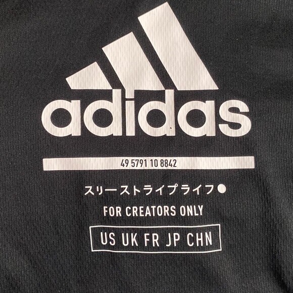 Adidas  men’s size Small S black hoodie for creators zippered pockets streetwear - Picture 3 of 8